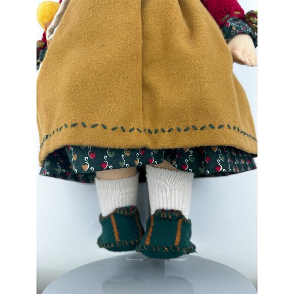 Original Käthe Kruse Stoffpuppe Doll Evchen With Red Sweater & Backpack - Picture 8 of 10